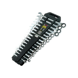 K Tool International 16-Piece Metric Ratcheting Wrench Set
