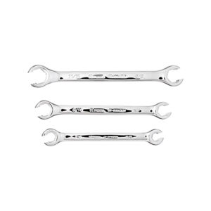 K Tool International 3-Piece SAE Flare Nut Wrench Set