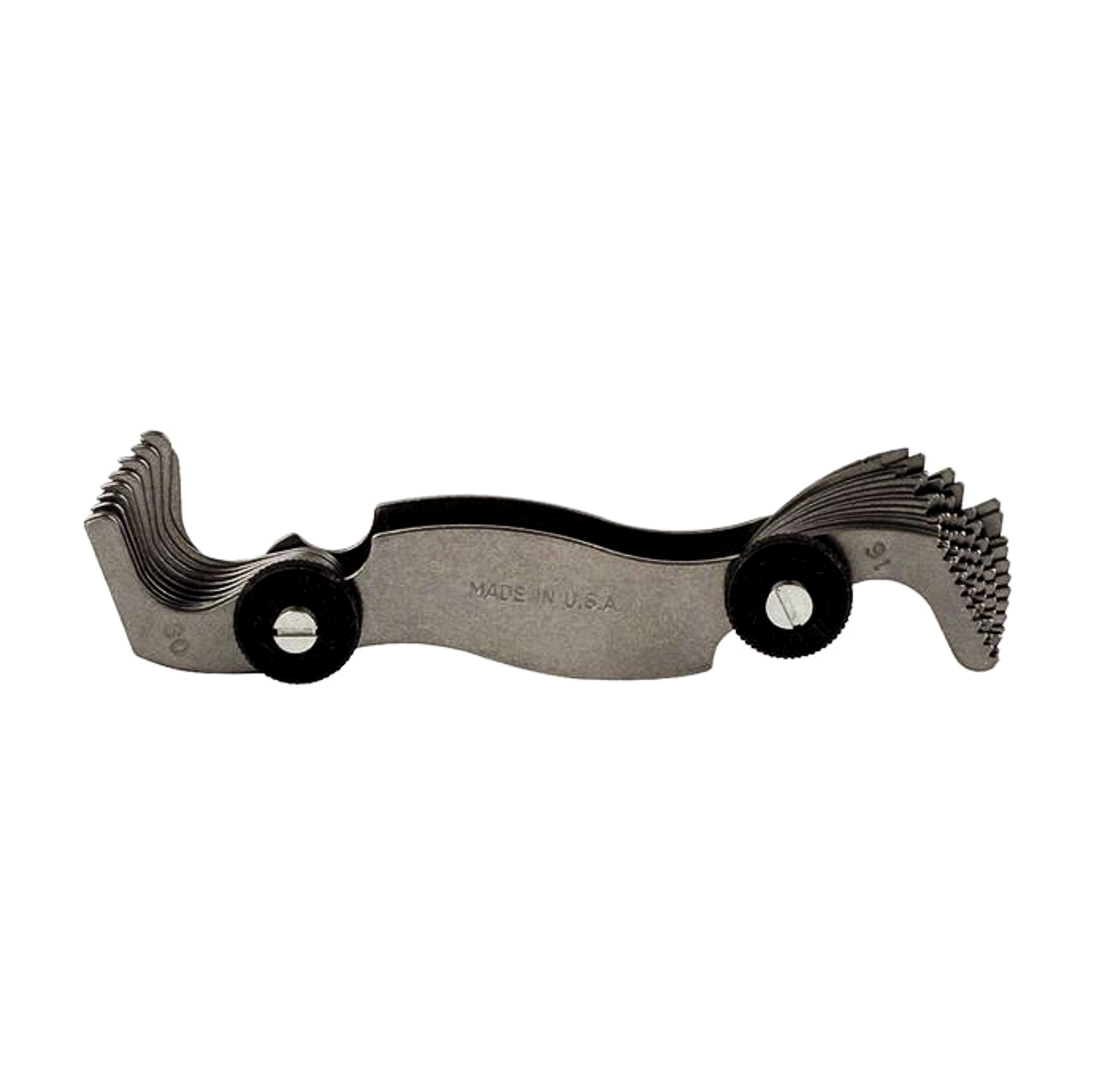 PEC Tool Screw Pitch Gage, 28 Blades, 4–80 TPI