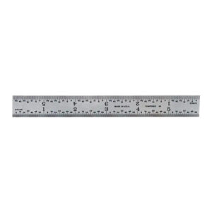 PEC Tool 12 in. Steel Rule, Rigid, 5R Marking