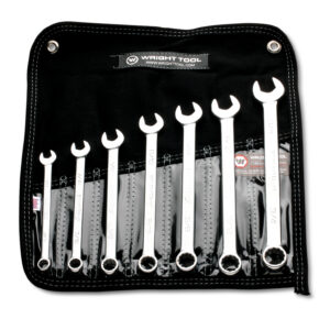 7-Piece Combination Wrench Set, WrightGrip® 2.0, 12-Point, Satin, 3/8–3/4 in.