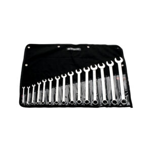 15-Piece Combination Wrench Set, WrightGrip® 2.0, 12-Point, Satin, 5/16–1-1/4 in.