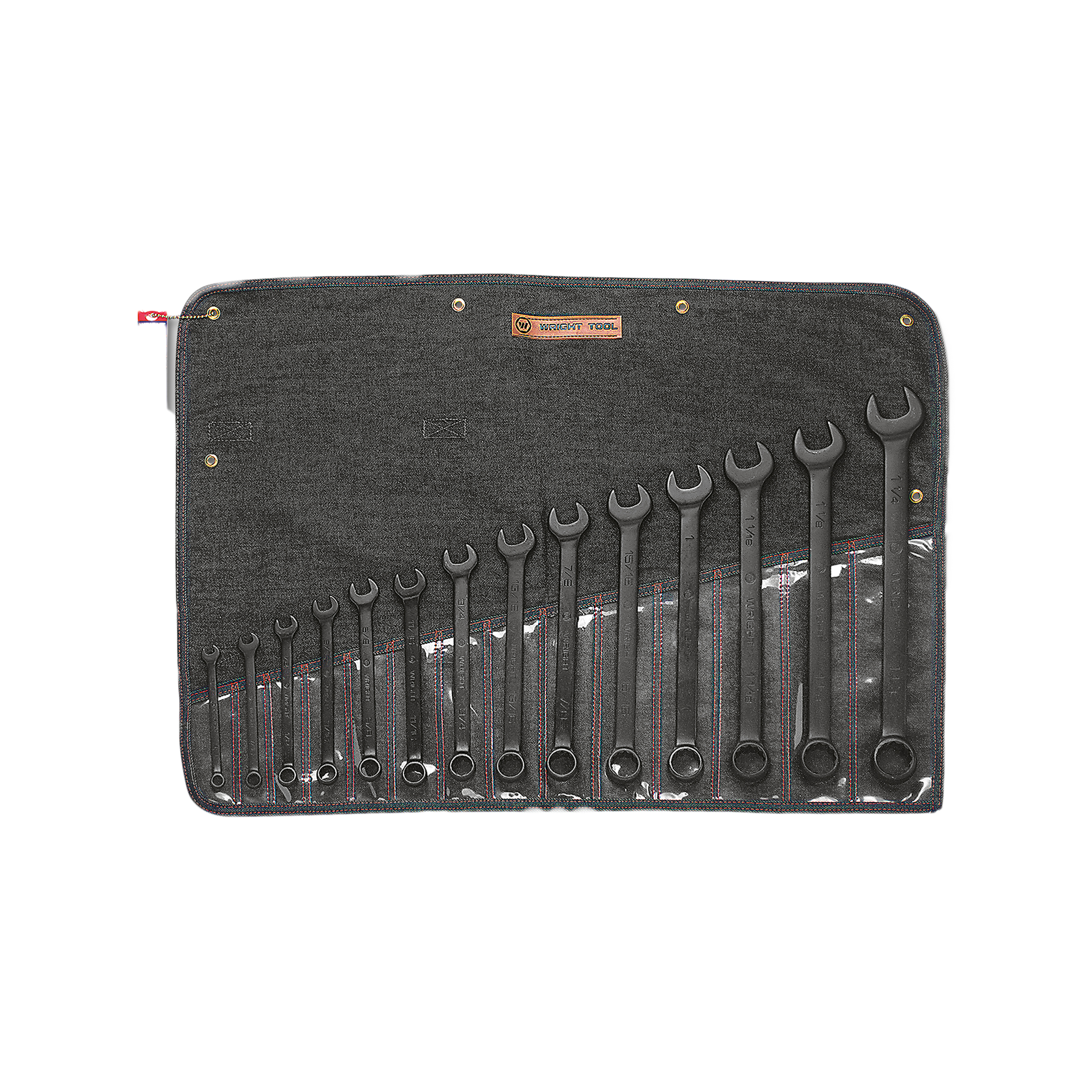 14-Piece Black Combination Wrench Set, 12-Point, 7/16–1-1/4 in.