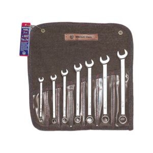 7-Piece Full Polish Combination Wrench Set, 12-Point, 7/16–5/8 in.