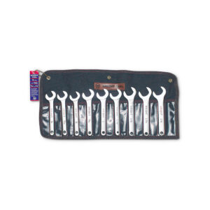9-Piece Service Wrench Set, Satin Finish, 30° Angle