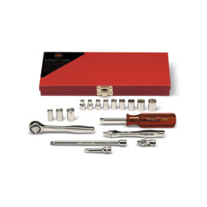 1/4" Drive Metric 6 Point Socket Set