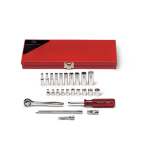 1/4" Drive Metric 6 Point Deep Socket Set
