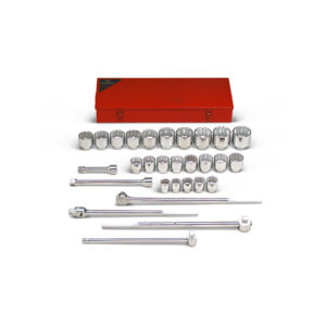 1" Drive 29 Piece 12 Point Socket/Wrench Set